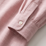 Women’s Premium Pink Linen-Blend Relaxed Fit Shirt - Image 5
