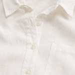 Women’s Premium 100% Linen Relaxed Fit Shirt – Classic White - Image 5
