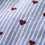 Women’s Heart Embroidered Hakoba Cropped Shirt – Relaxed Fit - Image 6
